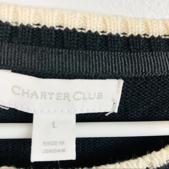 NWT Charter Club Crew Neckline Sweater Size L - Picture 7 of 10